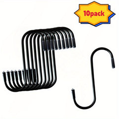 20pcs S Hooks Heavy Duty Metal Hanging Hooks Non Slip Hanger Closet Garden Kitch