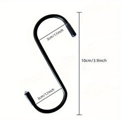 20pcs S Hooks Heavy Duty Metal Hanging Hooks Non Slip Hanger Closet Garden Kitch