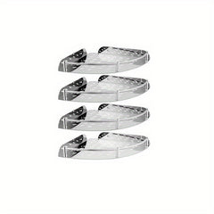 8pcs Stainless Steel Triangle Rack Bathroom Kitchen Storage Shelf