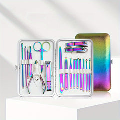 Stainless Steel Manicure Pedicure Kit 18 Pieces Set