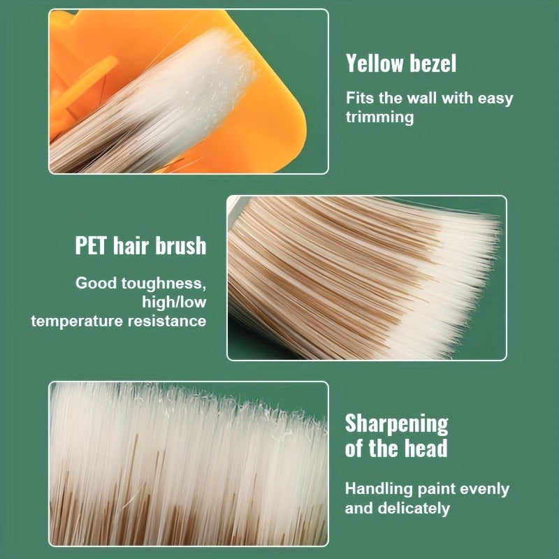2pcs Paint Trimming Separator Angle Closing Edge Wool Roller Brush Tool