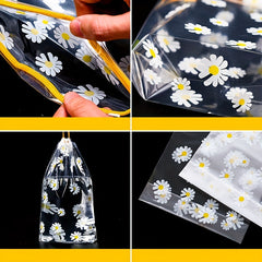 10pcs Transparent Storage Bags Drawstring Waterproof Cosmetics Makeup Pouch