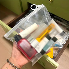 10pcs Extra Thick Zipper Bag Stationery Sundries Sorting Bag Storage Bag