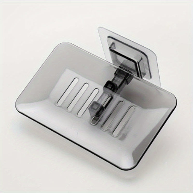 2pcs Soap Holder Wall Mounted Double Layer Soap Sponge Dish Bathroom Accessories