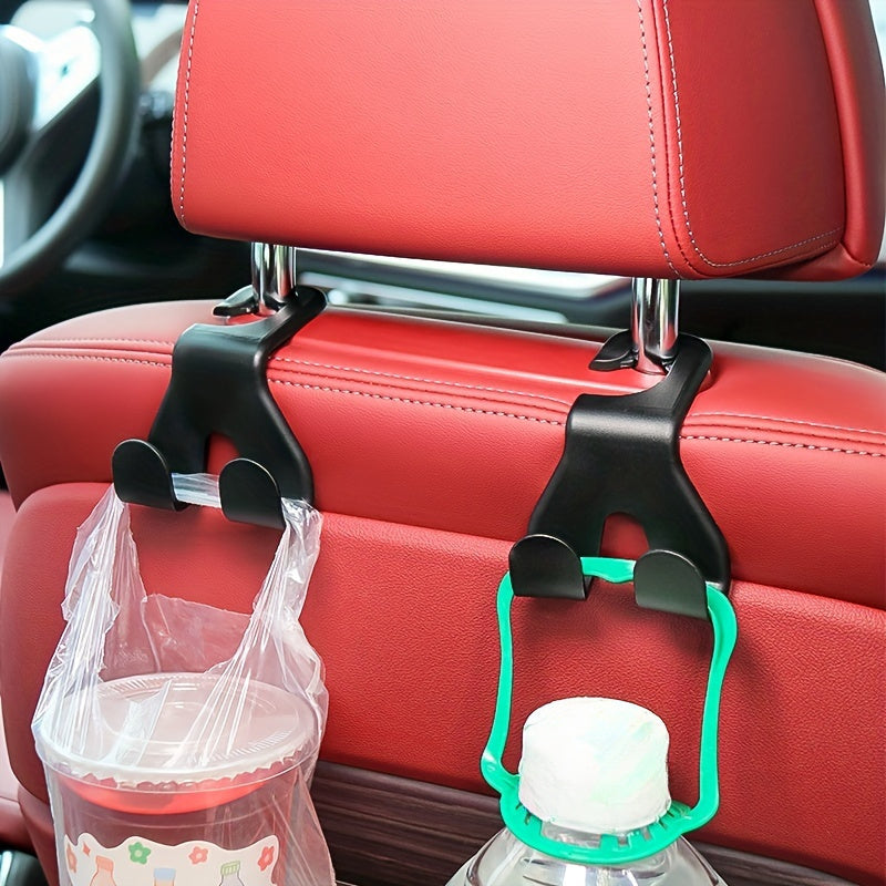 2pcs Car Seat Back Hood Double-headed Hook Car Accessories