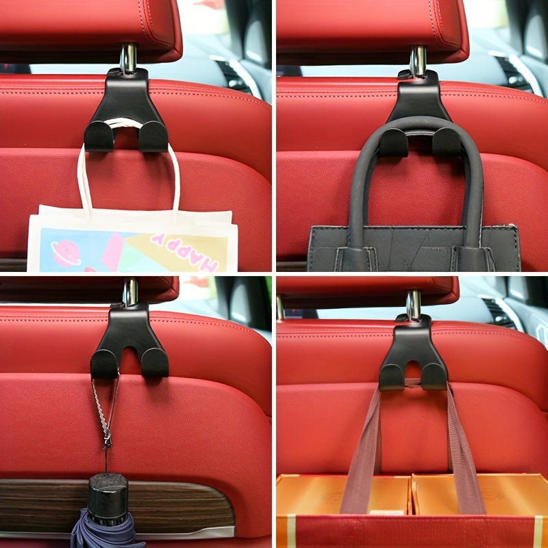 2pcs Car Seat Back Hood Double-headed Hook Car Accessories