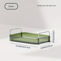 Desktop Transparent Storage Rack for Kitchen Bathroom Bedroom Cosmetics Display