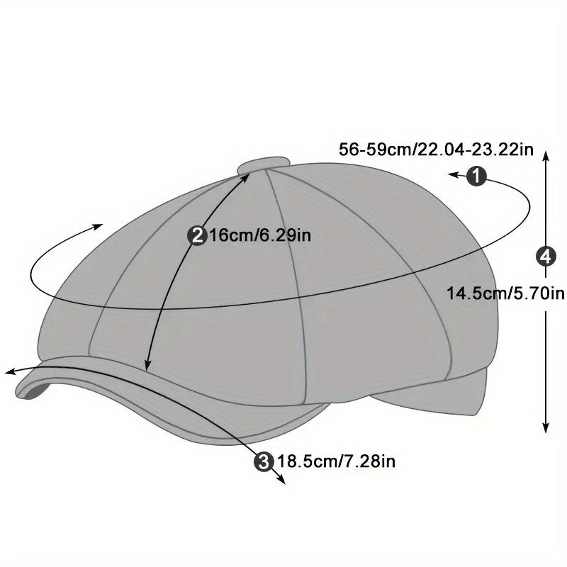 Men's Winter Berets Newsboy Caps Cabbie Beret Hat