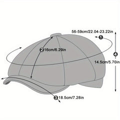 Men's Winter Berets Newsboy Caps Cabbie Beret Hat