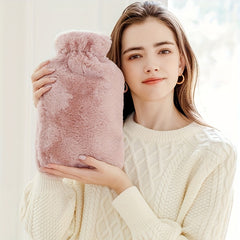 Plush Cover Hot Water Bag Natural Rubber 33-81oz 67-63oz