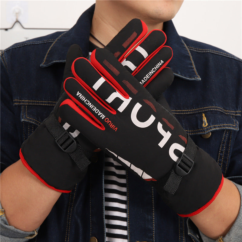 Winter Large Gloves Thicken Warm Keeping Gloves Outdoor Climbing Skiing Gloves