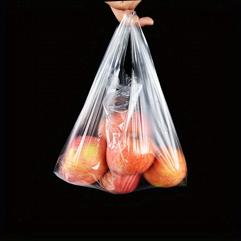 200pcs Clear Plastic Bags for Stores and Supermarkets