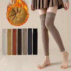 Women's Over The Knee Socks Sleeves Warmth Knee Protection Long Tube Leg Warmers