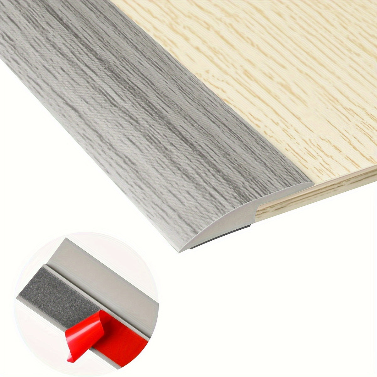 6.56ft Self-Adhesive Floor Transition Strip PVC Threshold Transitions