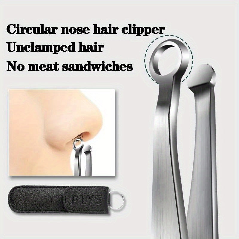 Stainless Steel Manual Nose Hair Trimmer Scissors