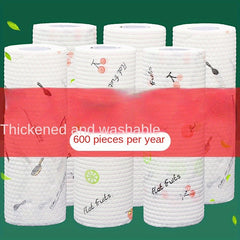 50pcs Lazy Rag Disposable Cleaning Cloth Dual-use Towel