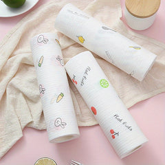 50pcs Lazy Rag Disposable Cleaning Cloth Dual-use Towel