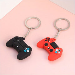 Game Pad Shaped Keychain Portable Cartoon Keyring Gift