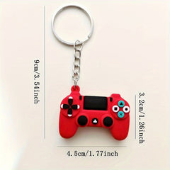 Game Pad Shaped Keychain Portable Cartoon Keyring Gift