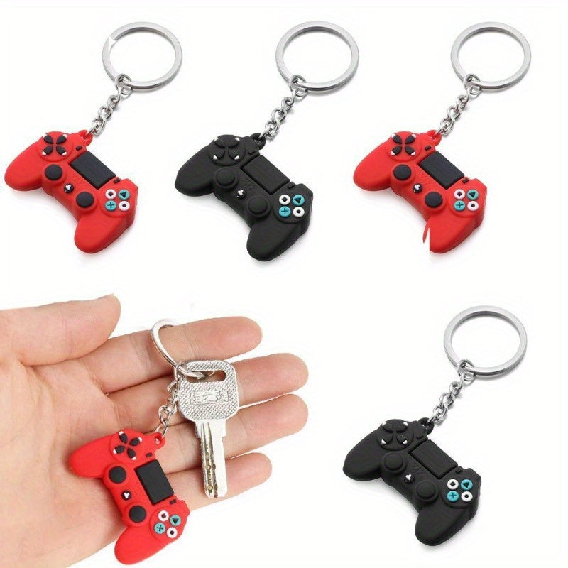 Game Pad Shaped Keychain Portable Cartoon Keyring Gift