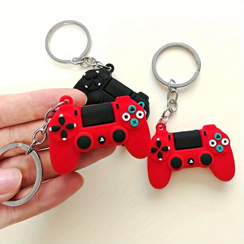 Game Pad Shaped Keychain Portable Cartoon Keyring Gift