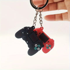 Game Pad Shaped Keychain Portable Cartoon Keyring Gift