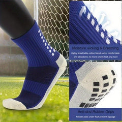 3 Pairs Football Socks Non slip Grip Soccer Rugby Tennis Volleyball Badminton