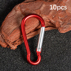 5x Aluminum D-Shaped Snap Buckle for Camping Hiking