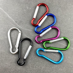 5x Aluminum D-Shaped Snap Buckle for Camping Hiking