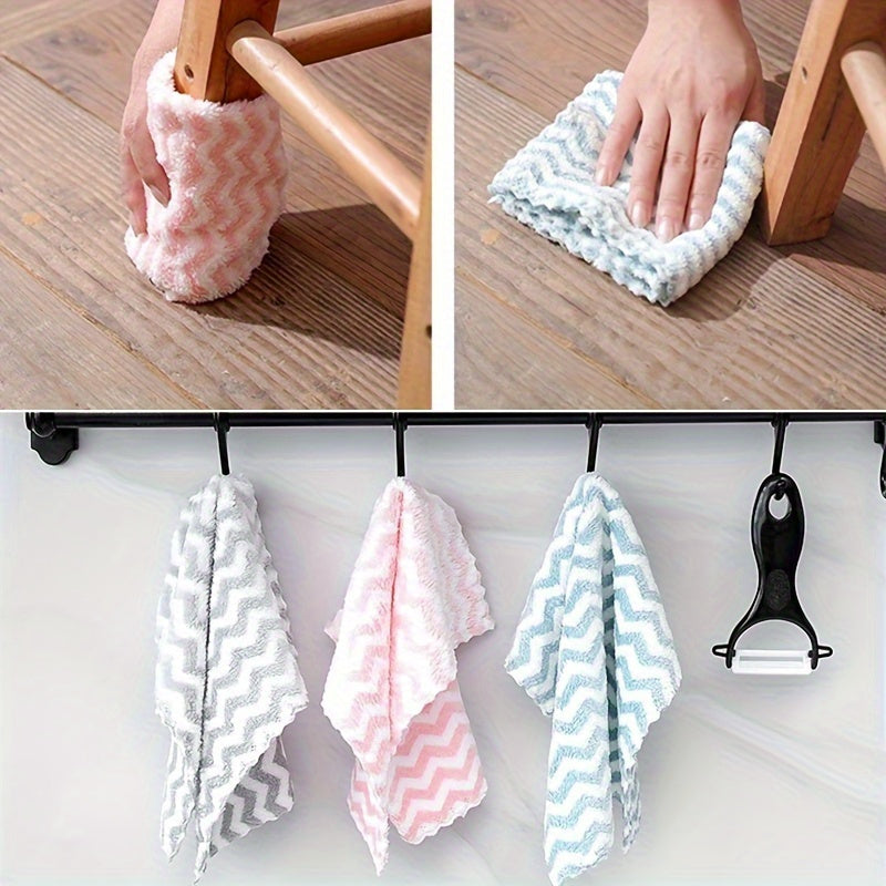 10/20pcs Strong Water Absorbing Washing Towel Random
