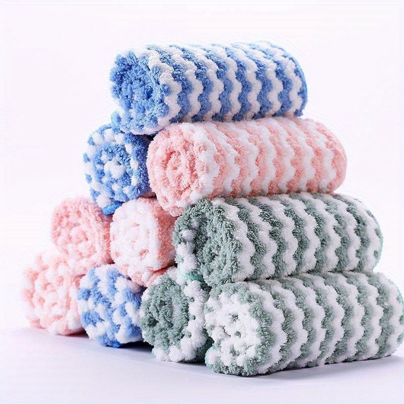 10/20pcs Strong Water Absorbing Washing Towel Random