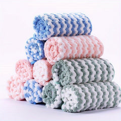 10/20pcs Strong Water Absorbing Washing Towel Random