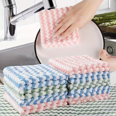10/20pcs Strong Water Absorbing Washing Towel Random
