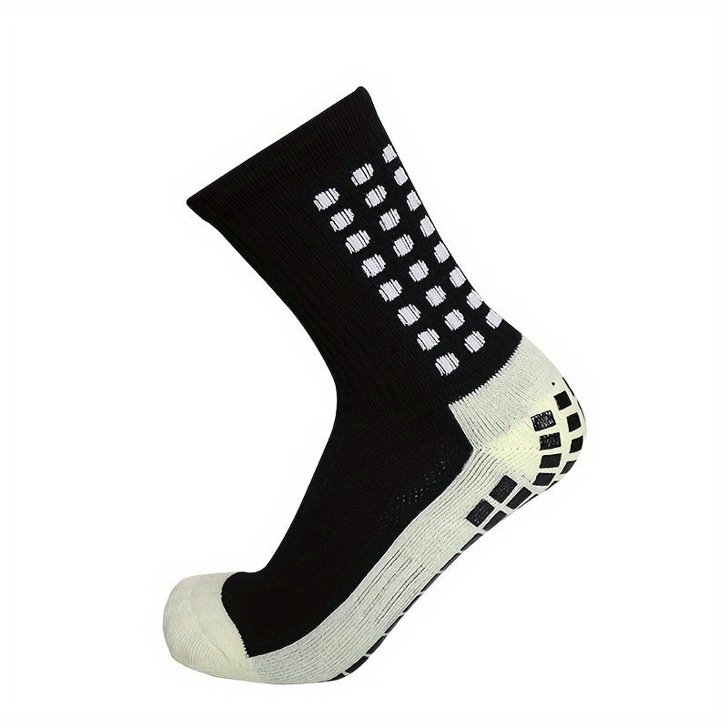 1pair Sports Non Slip Soccer Football Socks Thicken Sports Socks