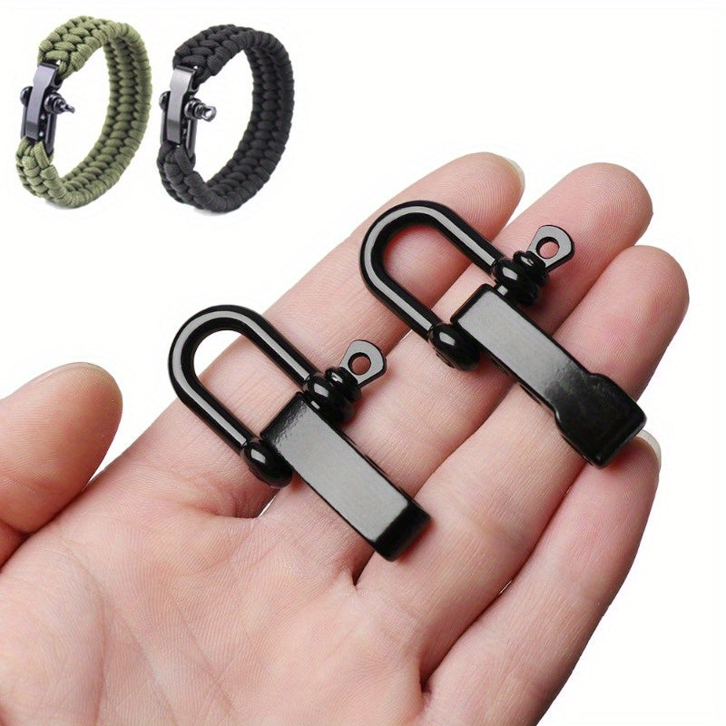 U Shaped Anchor Screw Pin Cord Bracelet Buckle