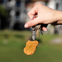 Chicken Nugget Keychain Funny Cartoon Shape
