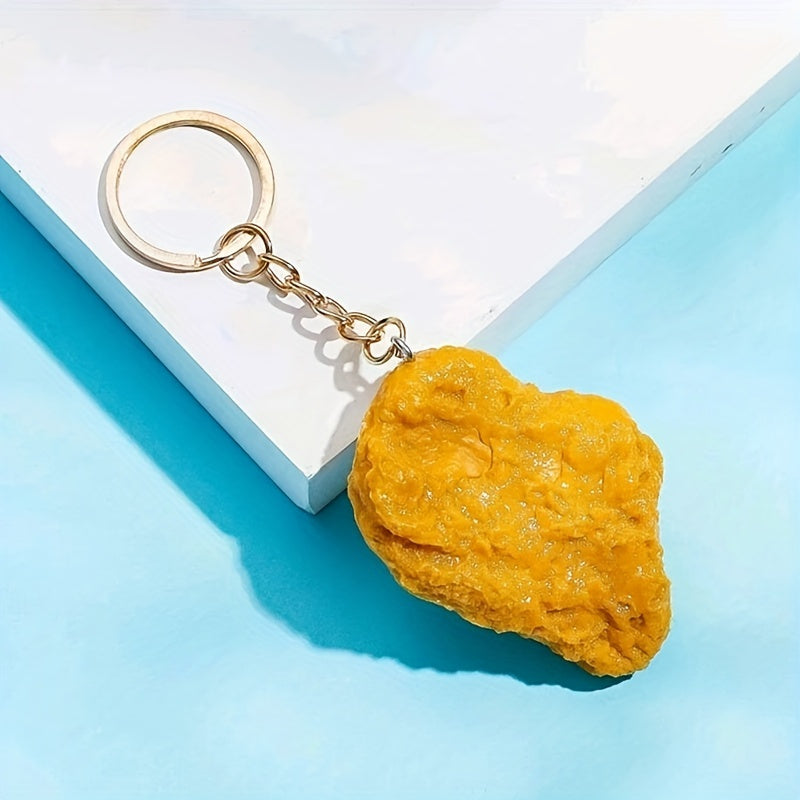 Chicken Nugget Keychain Funny Cartoon Shape