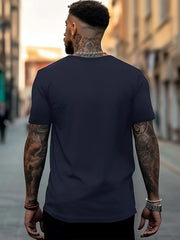 Christmas Print Men's Graphic Crew Neck Active T shirt