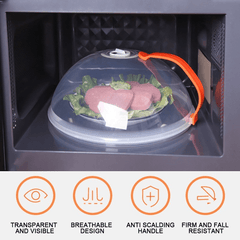1pc Transparent Food Cover Microwave Heating Cover Kitchen Supplies