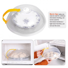 1pc Transparent Food Cover Microwave Heating Cover Kitchen Supplies