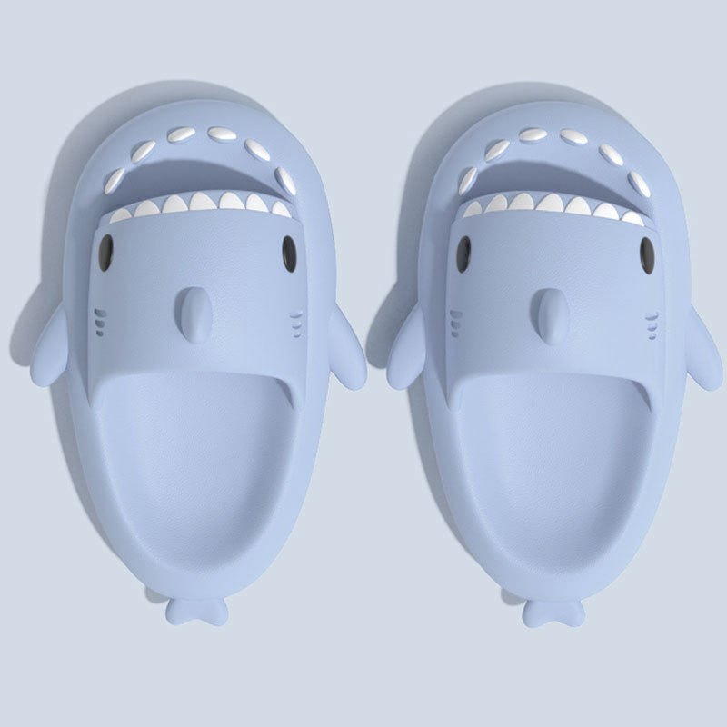 Men's Cartoon Shark Slippers Lightweight Non Slip Slides