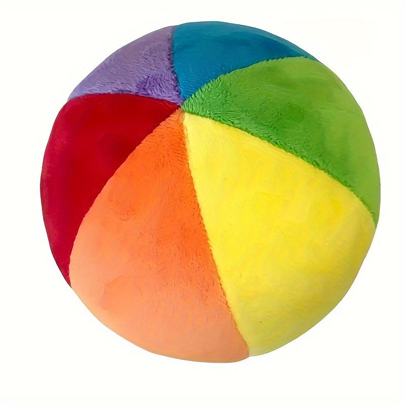 Montessori Plush Rainbow Balls Baby Grip Rattle Toy