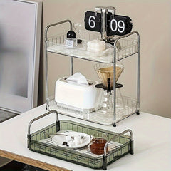 2 Layer Dish Drying Rack Large Capacity Kitchen Storage Rack