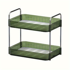 2 Layer Dish Drying Rack Large Capacity Kitchen Storage Rack
