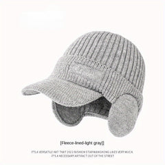 Men's Winter Warm Velvet Thick Hat with Ear Protection