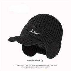 Men's Winter Warm Velvet Thick Hat with Ear Protection