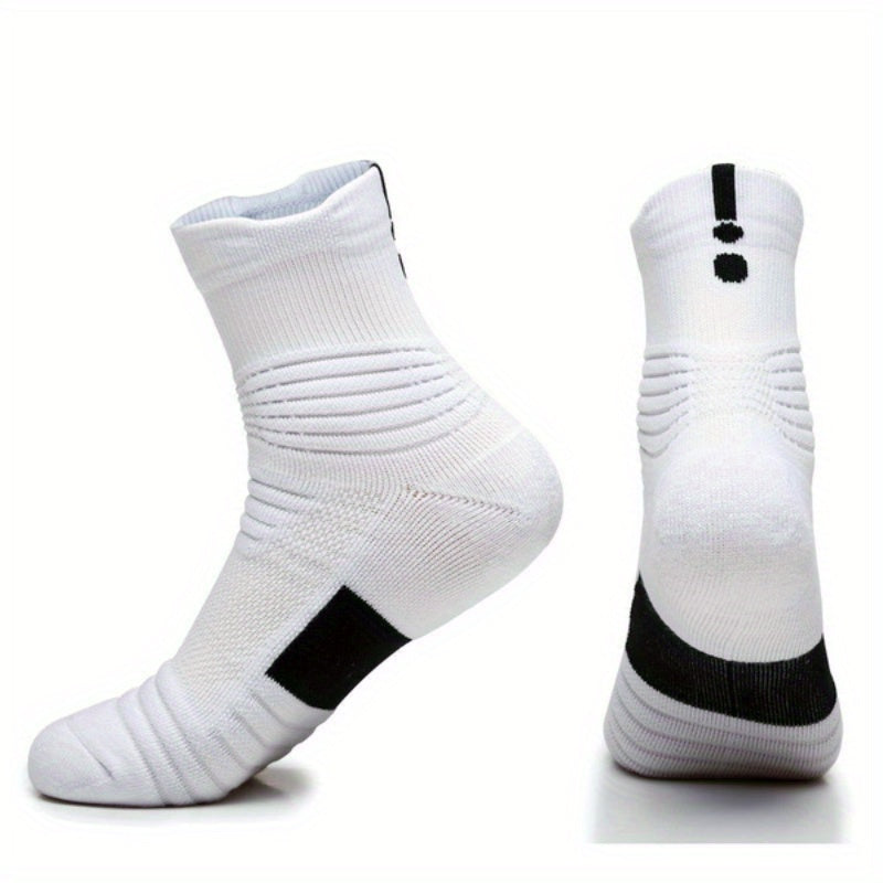 Men's Sports Socks Anti-sweat Padded Breathable Running Basketball Socks