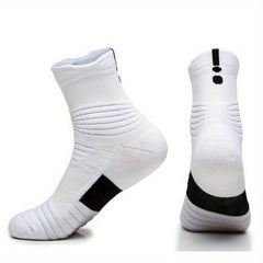Men's Sports Socks Anti-sweat Padded Breathable Running Basketball Socks