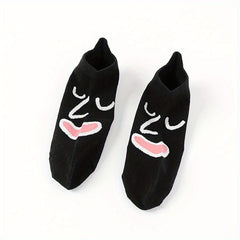 Funny Pattern Short Socks Soft & Lightweight Ankle Socks