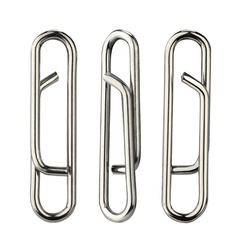 20pcs Interlock Snap Fast Clips Stainless Steel Lure Hook Connector